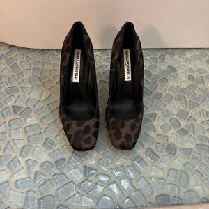 Karl Lagerfeld Brown Leopard Heels